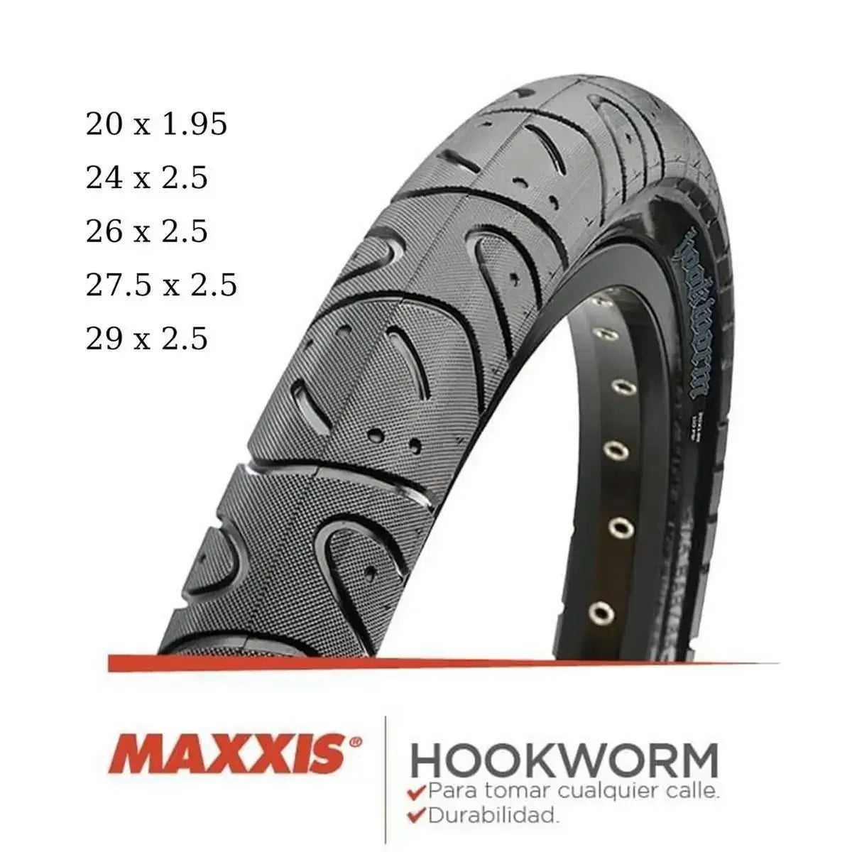 High Quality Maxxis Hookworm Bike Tires 20X1.95 24X2.5 26X2.5 27.5X2.5 29X2.5 Wide Hookworm Tires for Mountain Bike City Bike